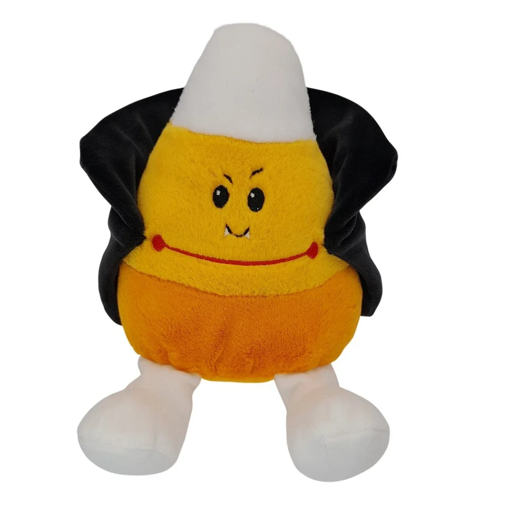 Gigglescape Candy Corn Vampire Plush Halloween Stuffed Toy Orange Yellow Black